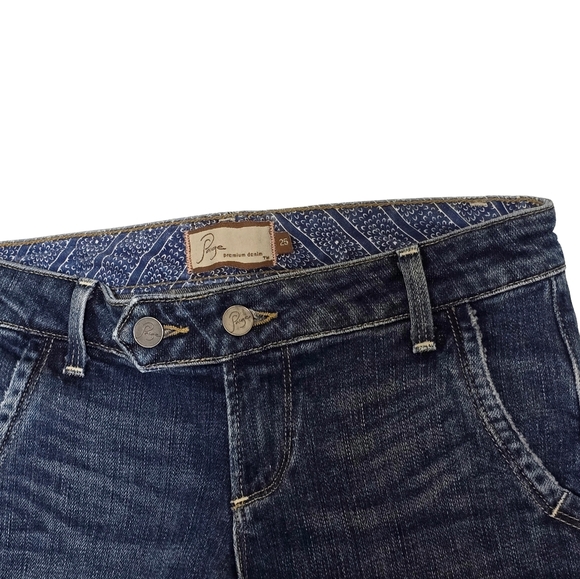 PAIGE Santa Monica Cropped Jeans Sz 25 - Picture 3 of 6